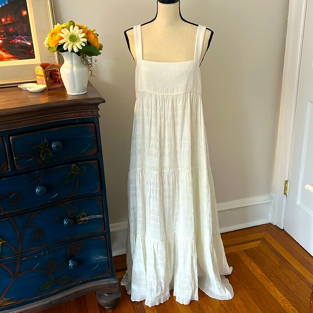 Hunter Bell white poppy dress